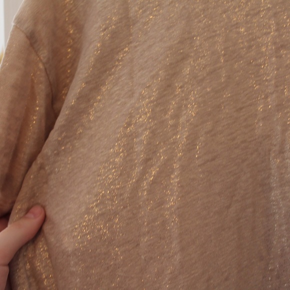 J. Crew Gold shimmer top - Picture 3 of 3